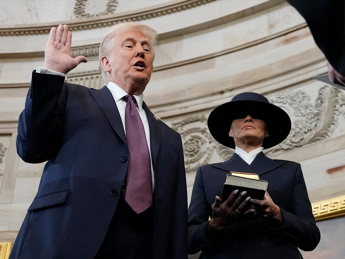 Trump Didn't Swear on the Bible