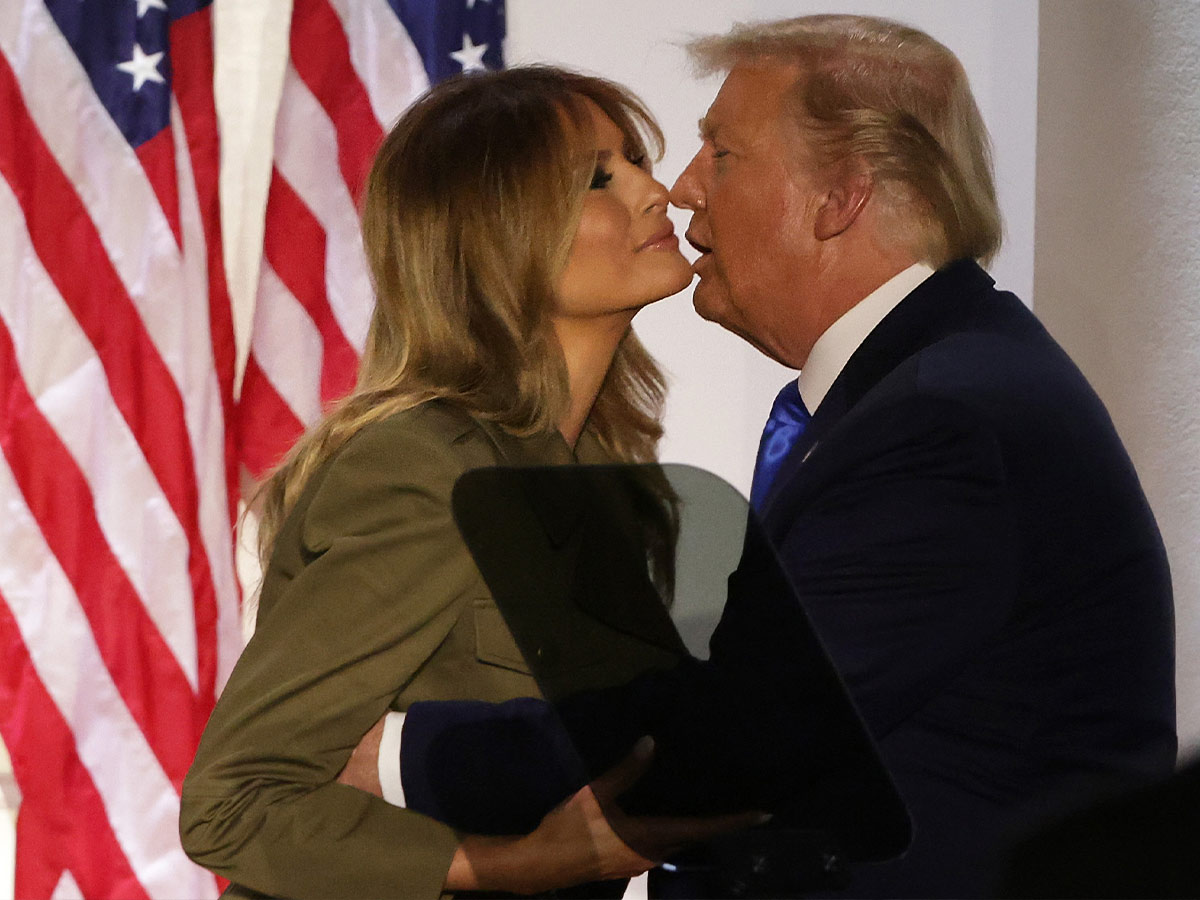 Trump and Melania's Awkward Kisses