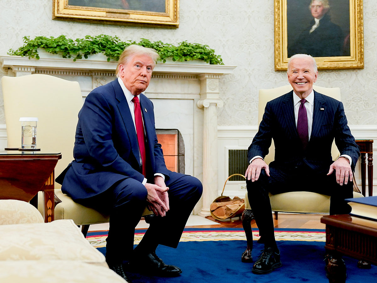 Trump and Biden's Awkward Meeting