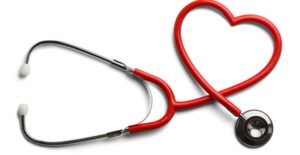 a stethoscope used by doctors who prescribe atrial fibrillation treatments