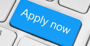 A blue Apply now button is as easy as a guide to social securit disability application