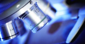 A microscope used by pharmacy technicians to study for the PTCB exam