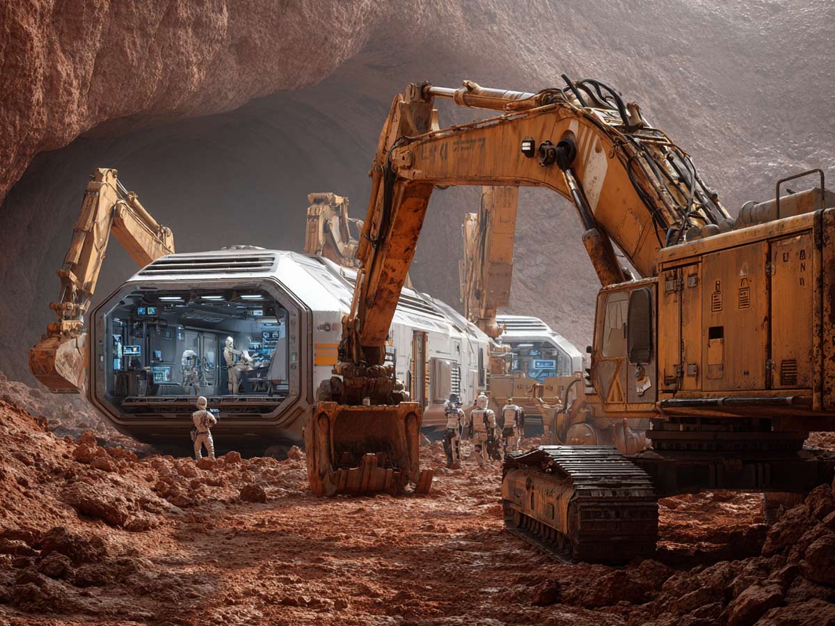 Martian Mining Hub