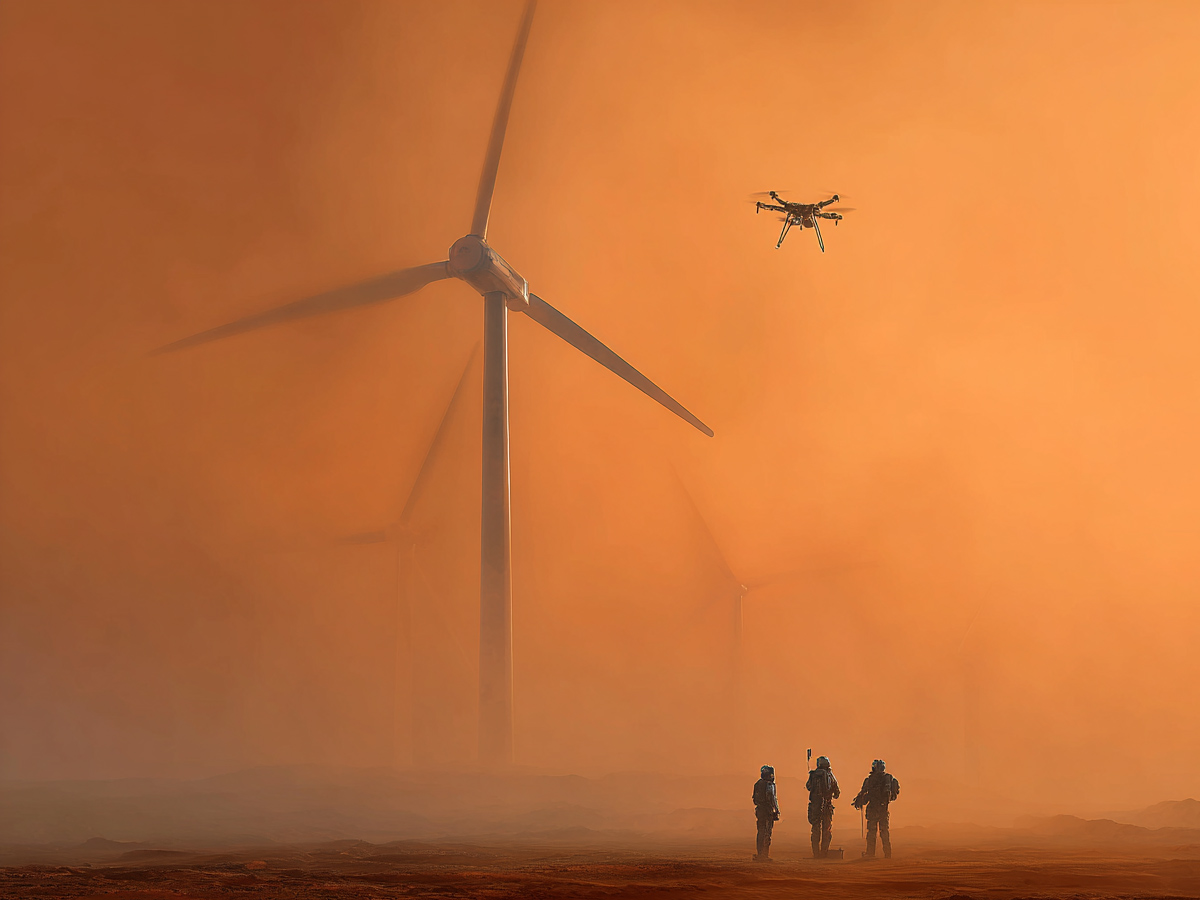 Martian Wind Farm