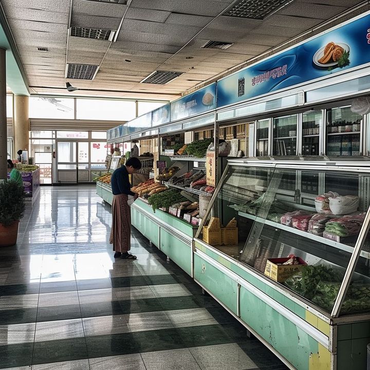 Empty shelves