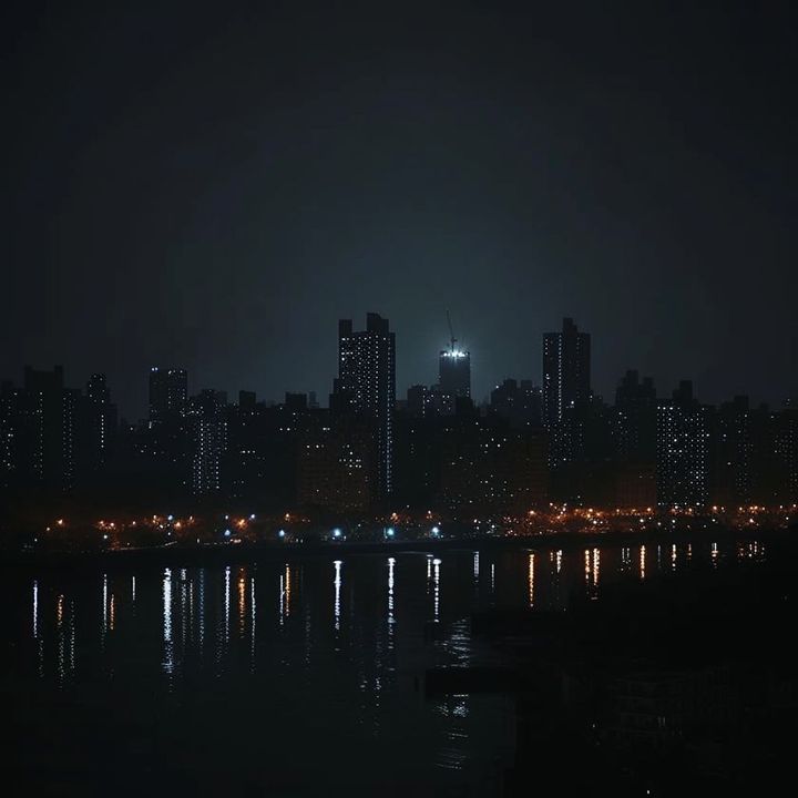 Pyongyang at night