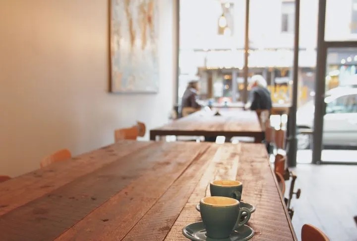 Working at a Café