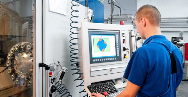 Mechanical engineer working a computer in his chosen field