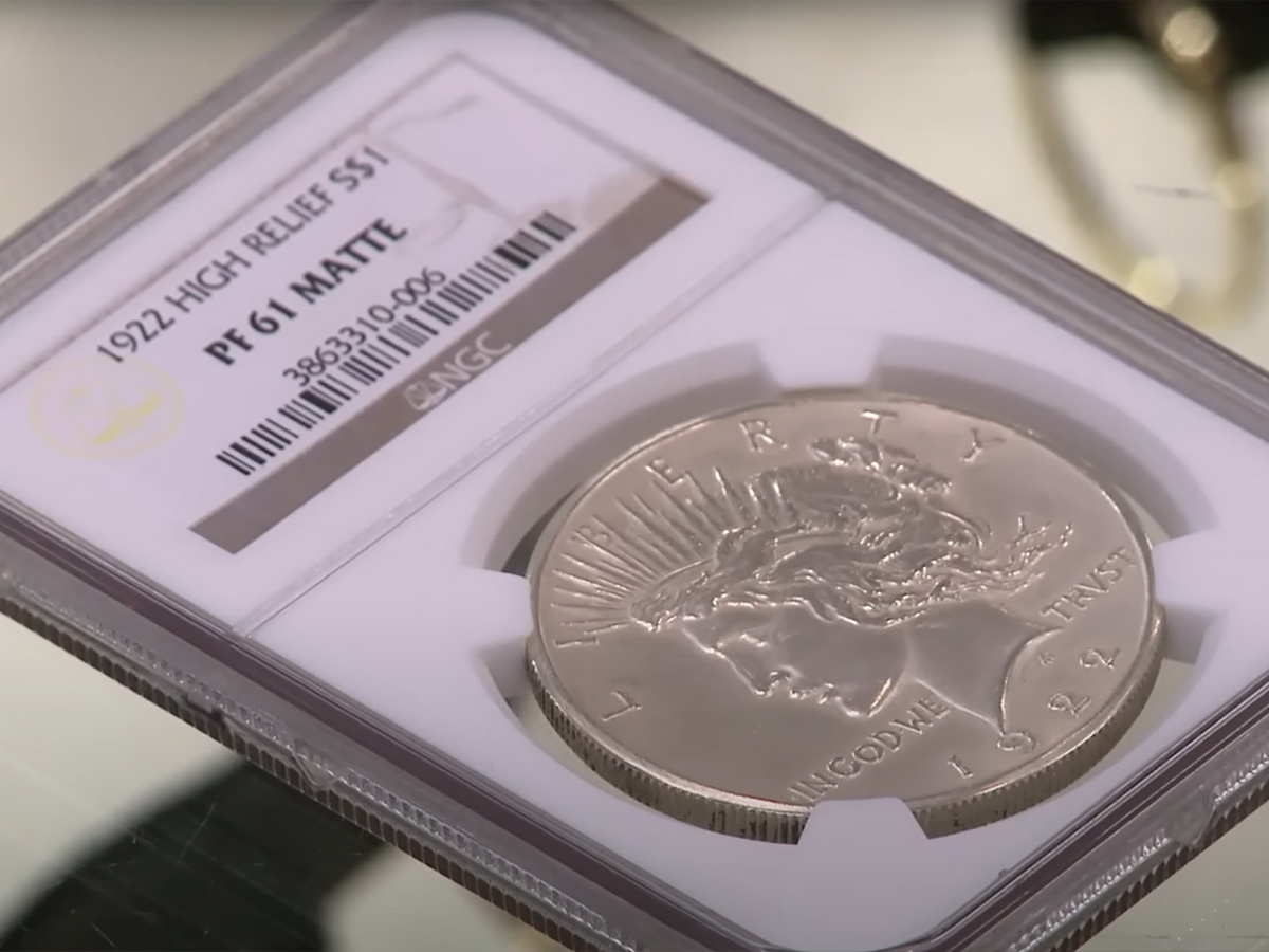 1922 Proof Peace High Relief Dollar