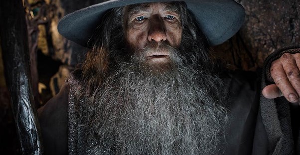 ian mckellen in his role as gandalf from the lord of the rings film series