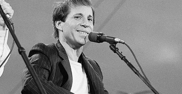 Paul Simon on stage