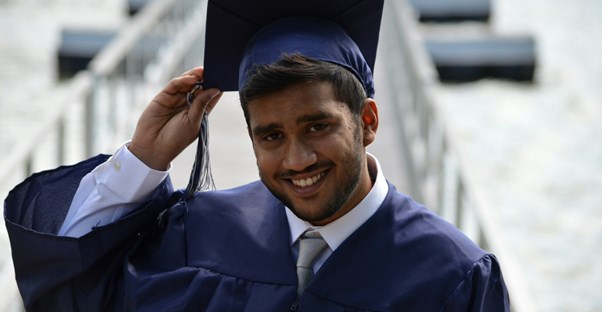 student graduating