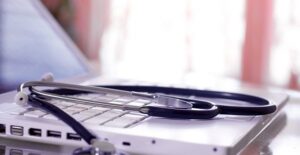 a computer that contains electronic medical records