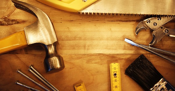 various tools lying on the counter