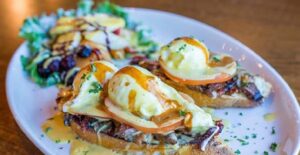 a delicious meal at a brunch spot in oklahoma