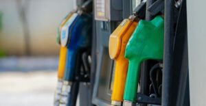 colorful gas pumps signifying the federal gas tax