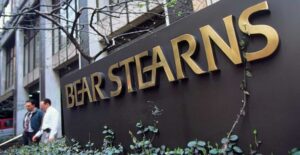 the entrance to a bear stearns workplace before their 2008 failure