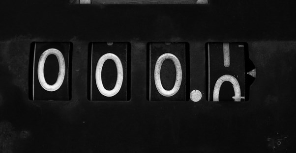 numbers rolling up on an odometer