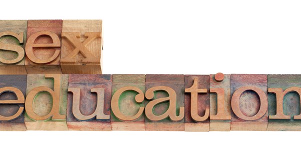 blocks that say sex education
