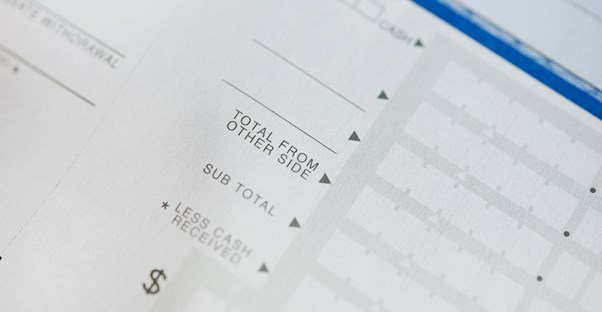 Close up of a balance slip to represent that certificates of deposit aren't always a good investment.