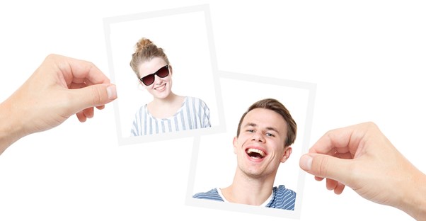 flipping through profile pictures examining online dating applicants