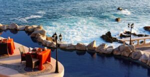 a cabo san lucas resort complex overlooks the ocean