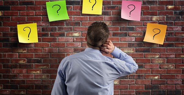 a person confused by five tricky health food buzzwords