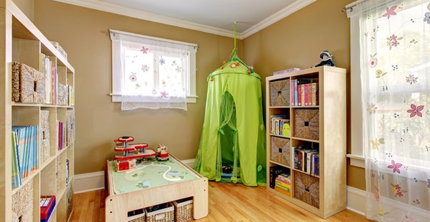 an immaculately clean and organized game room awaits another play date