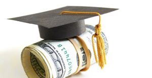 A roll of money obtained through financial aid to paying for a future students college education.