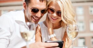 a loving couple shares passwords for their electronic devices