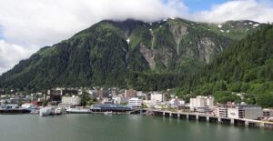 an alaskan port where cruise ships dock