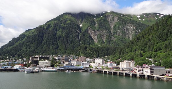 an alaskan port where cruise ships dock