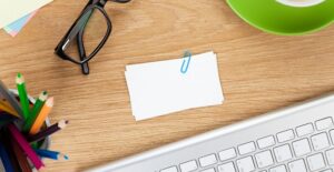 a business card designed by a great graphic designer
