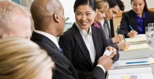 business people who do not know what their business cards are missing