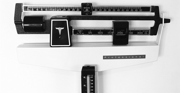 a scale representing bariatric surgery