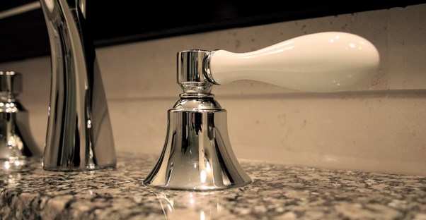 A recently remodeled sink invites buyers to make an offer on the house.