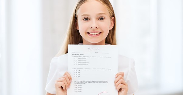Little girl gets an A+