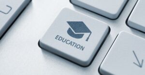 Education button on a keyboard