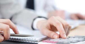 Hand With Calculator