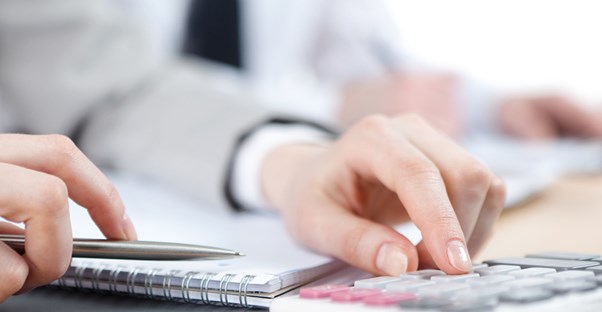 Hand With Calculator