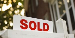 SOLD Sign on Home