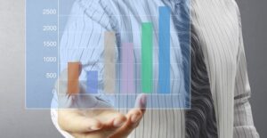 Man Holding Transparent Colored Chart