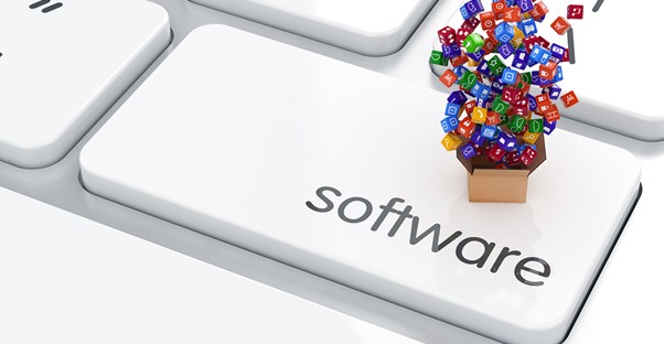 Keyboard Key That Says Software