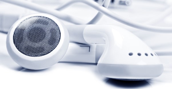 a close up image of headphones