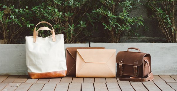 luxurious travel bags sit in an airport