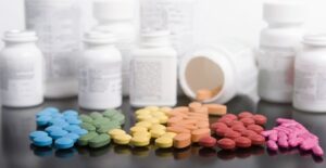 bottles of vitamins