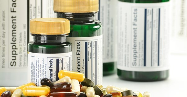 an assortment of vitamins
