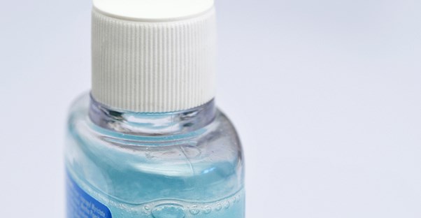 a bottle of mouthwash