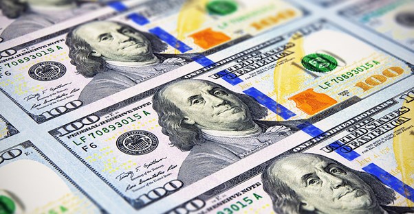 Rolls of fresh money