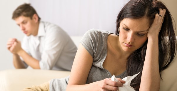 Young married couple making serious mistakes in their relationship